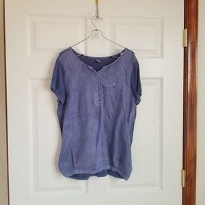 JW STYLE blue short sleeve tee